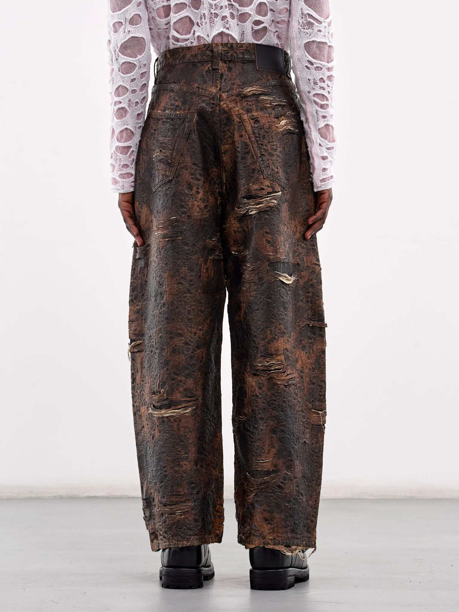 2023 Super Baggy Fit Jeans (B00406-BROWN)