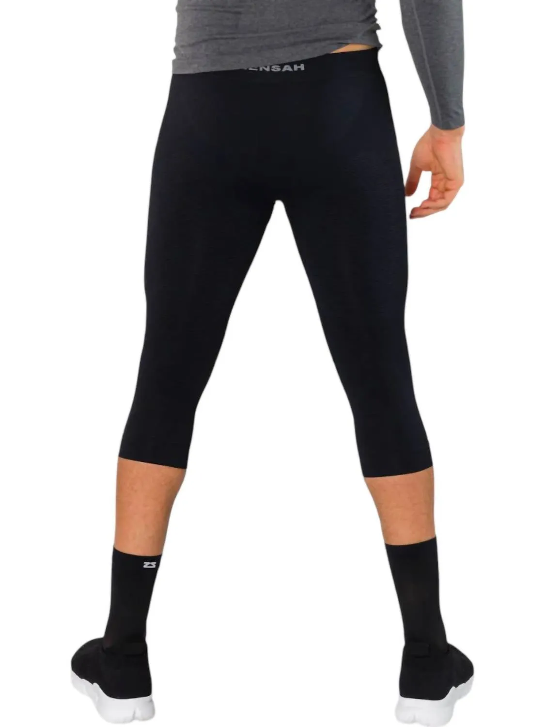 3/4 High Compression Capri Tights In Black