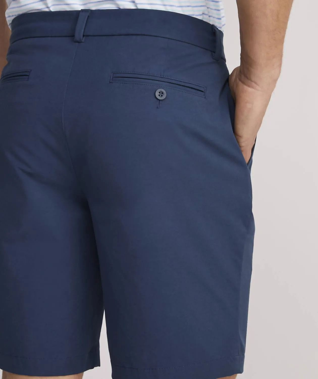 9" On The Go Short In Blue Blazer