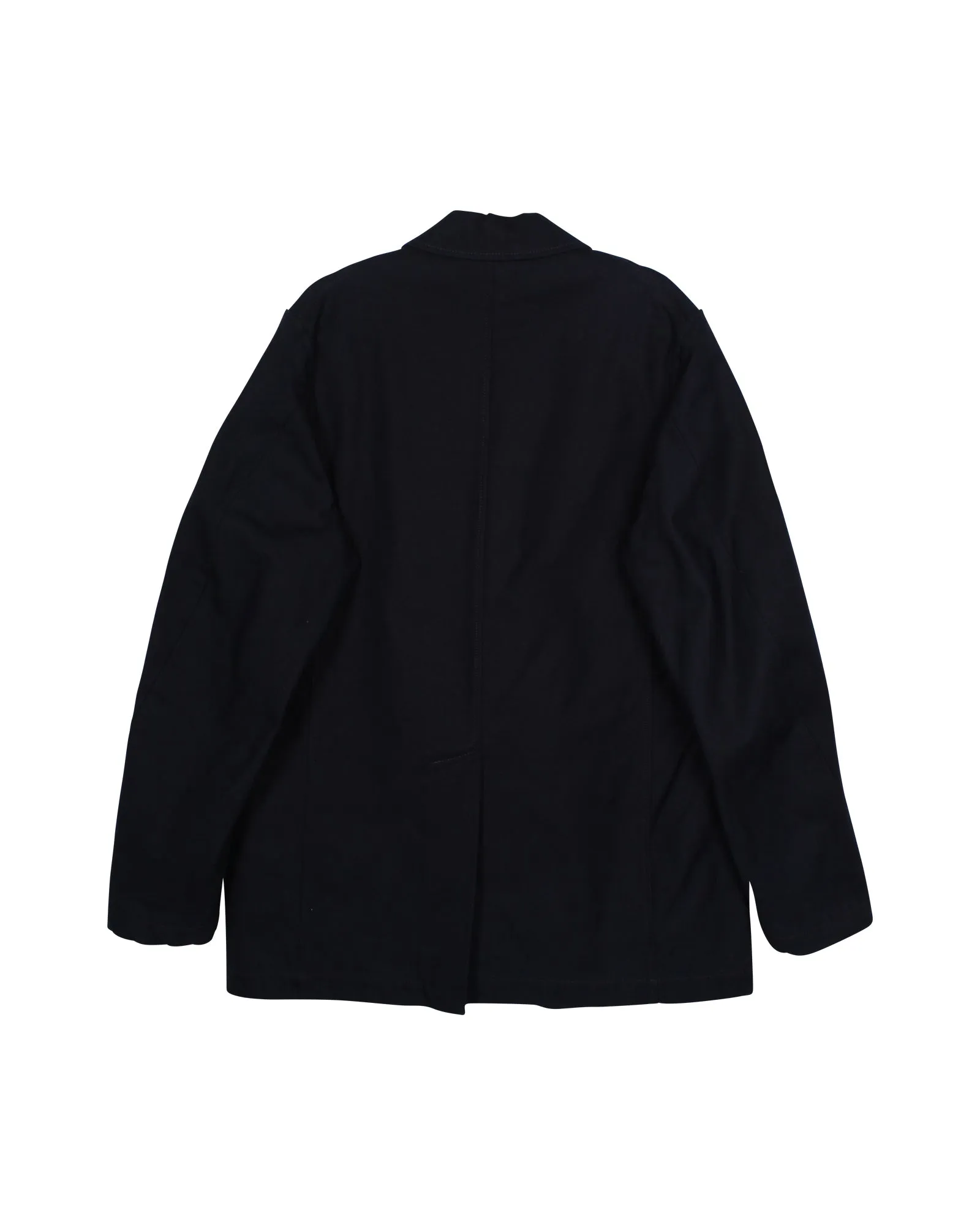 Acne Studios Single-Breasted Jacket in Navy Blue Cotton