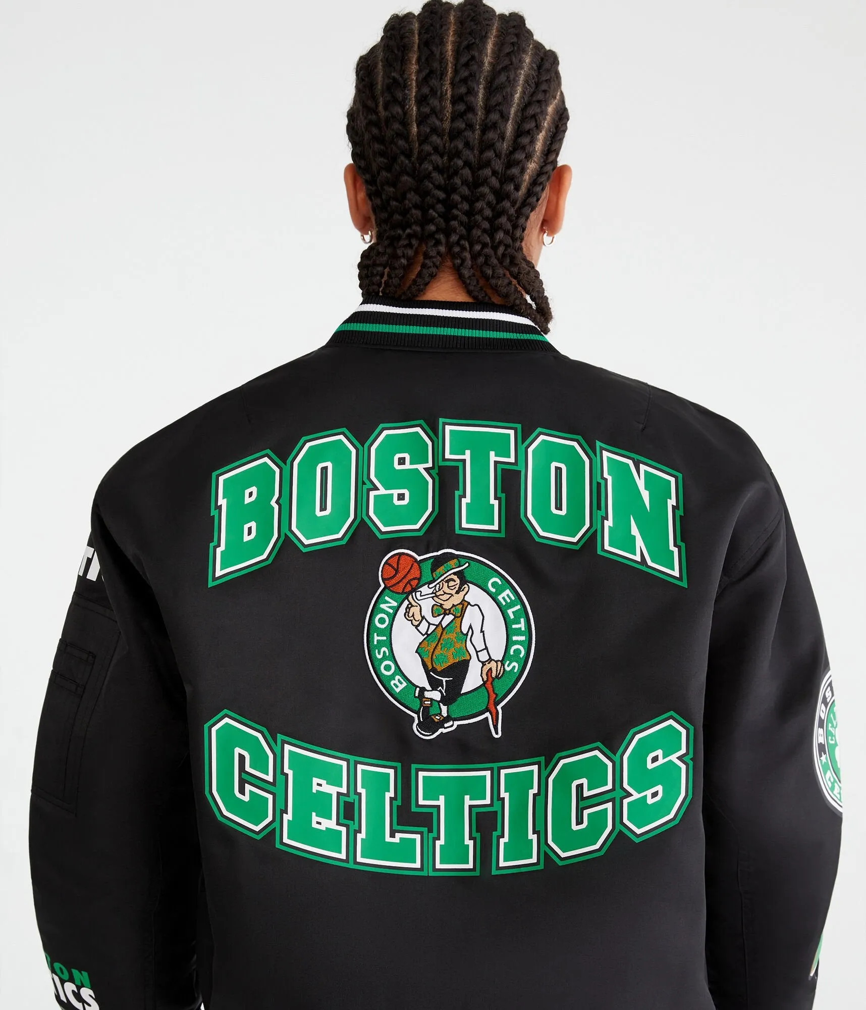 Aeropostale Boston Celtics Basketball Bomber Jacket