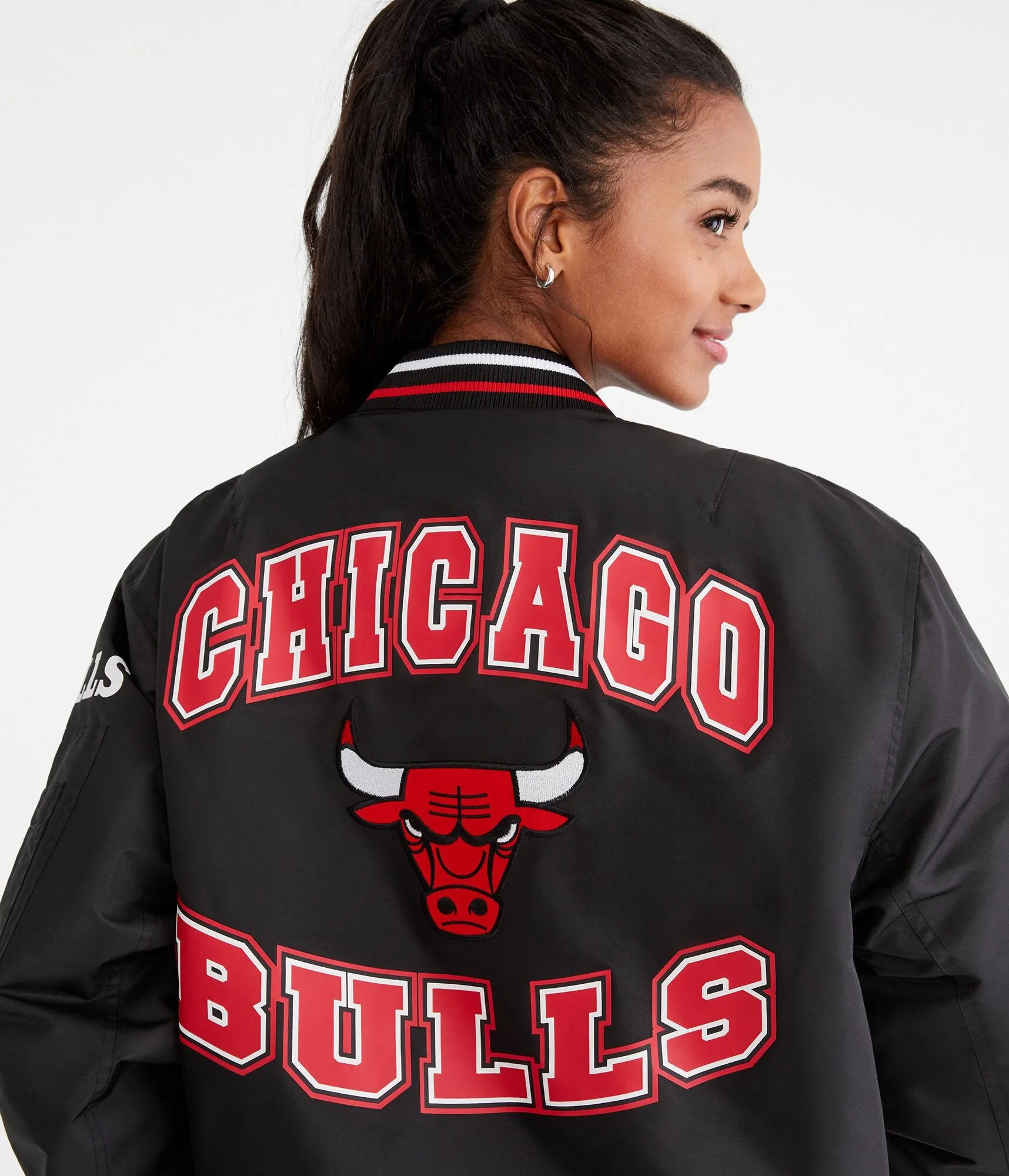 Aeropostale Chicago Bulls Basketball Bomber Jacket