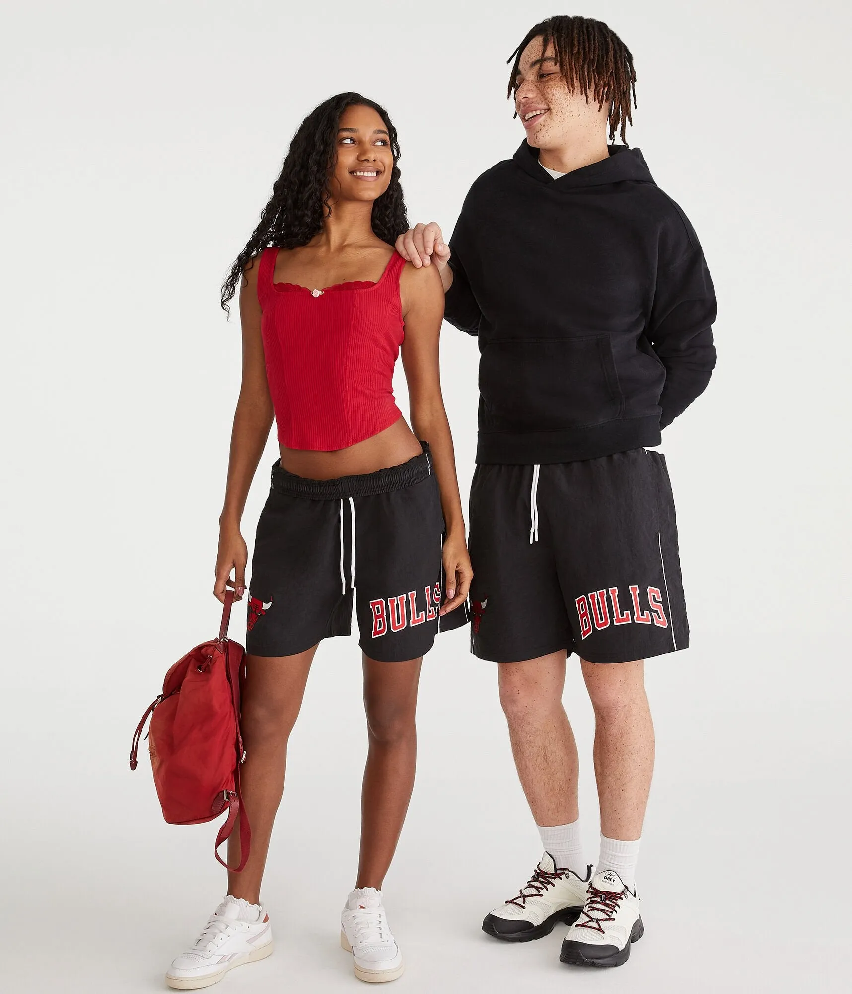 Aeropostale Chicago Bulls Nylon Shorts 6.5"