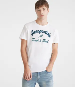 Aeropostale Track & Field Appliqué Graphic Tee