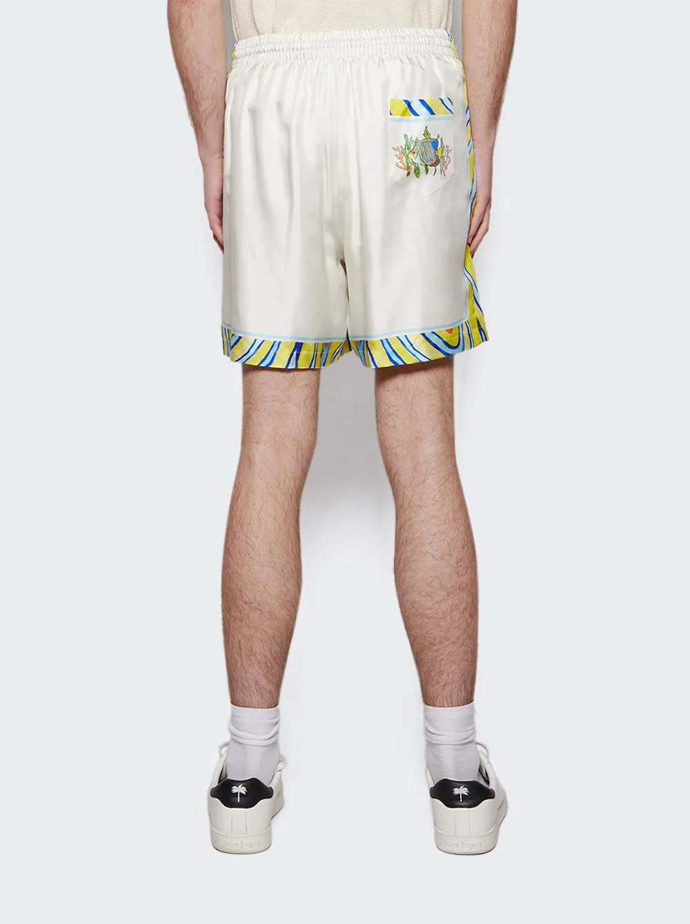 Aquatique Silk Drawstring Shorts