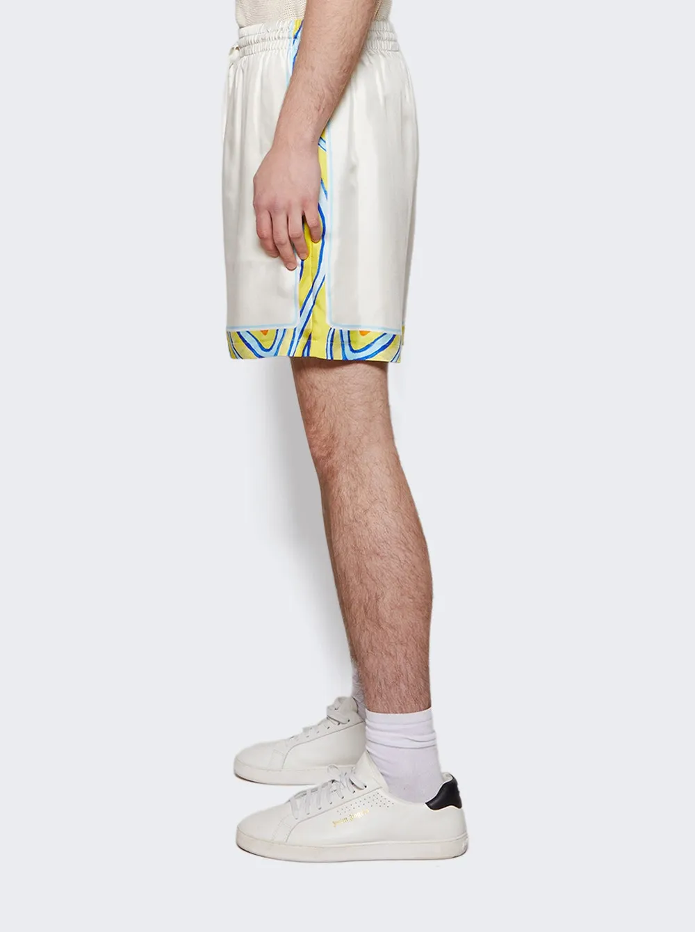 Aquatique Silk Drawstring Shorts