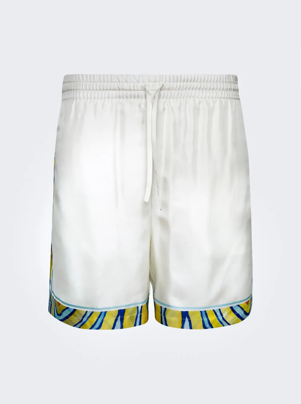 Aquatique Silk Drawstring Shorts