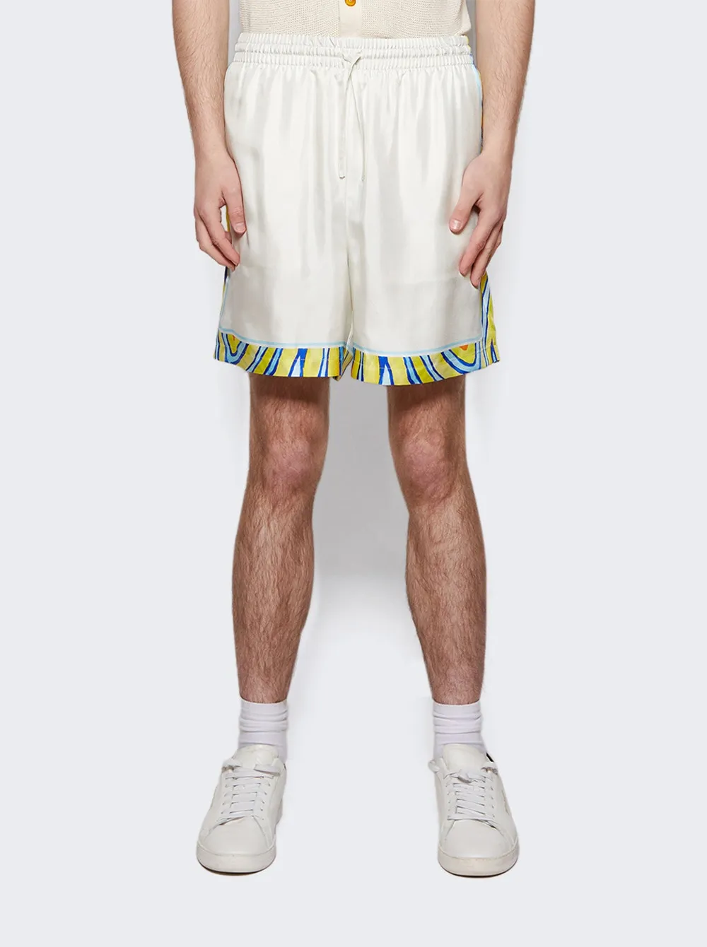 Aquatique Silk Drawstring Shorts