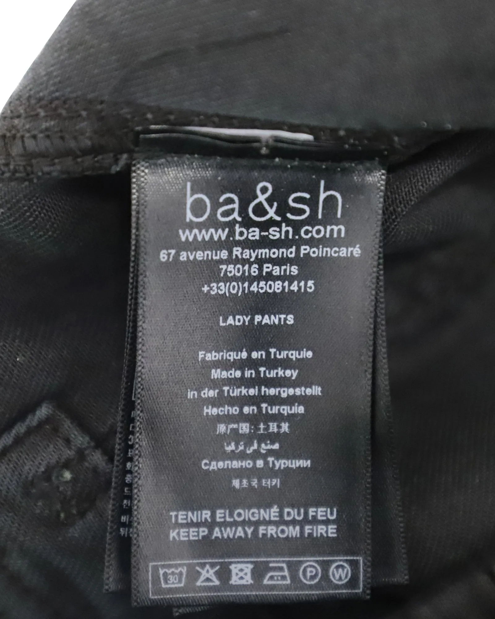 Ba&sh Drawstring Pants in Black Lyocell