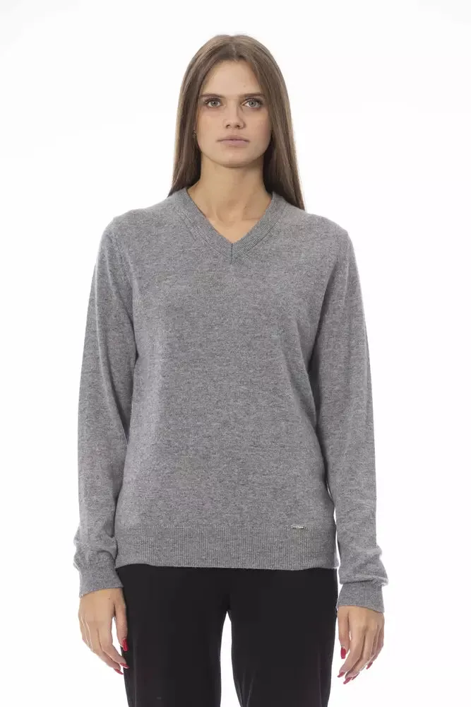 Baldinini Trend Gray Viscose Women Sweater