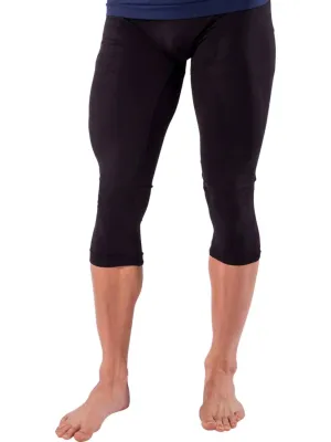 Base Layer 3/4 Compression Capri Pants In Black