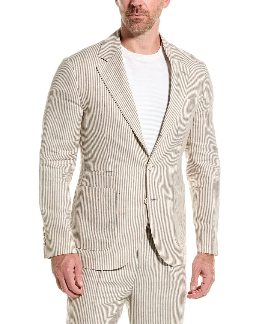 Brunello Cucinelli 2pc Linen & Wool-Blend Suit