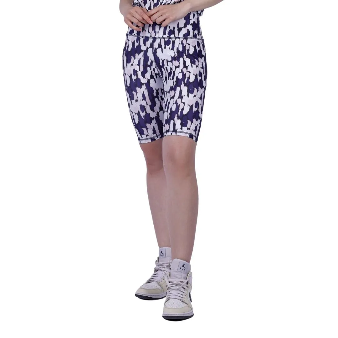 Brushstroke Printed Cycling Shorts