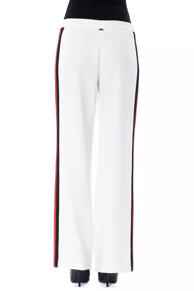 BYBLOS White Polyester Women's Pant