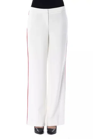 BYBLOS White Polyester Women's Pant