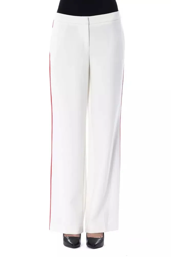 BYBLOS White Polyester Women's Pant