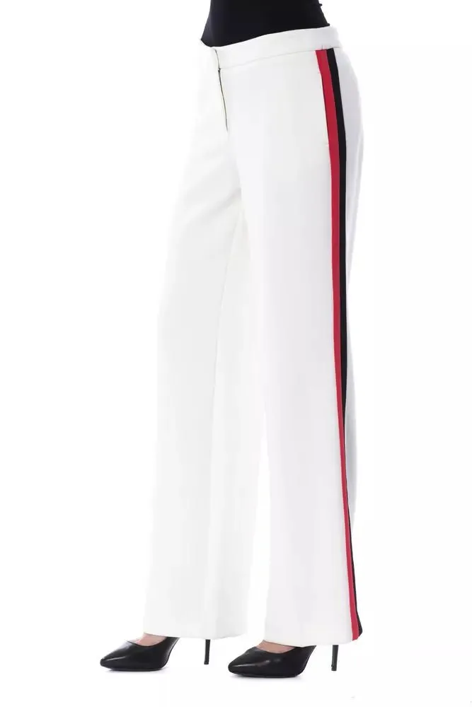 BYBLOS White Polyester Women's Pant