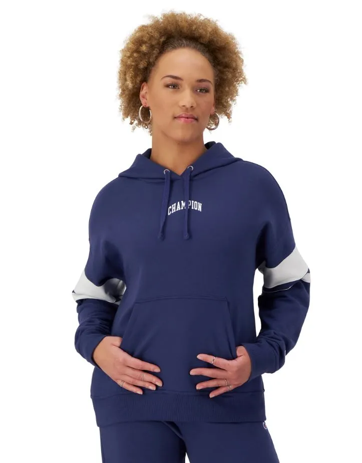 Champion W Powerblend Stripe Sleeve Hoody