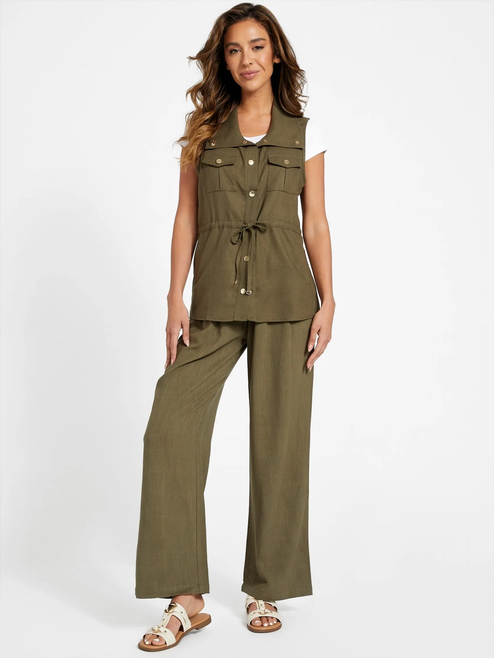 Charlie Belted Linen Pants