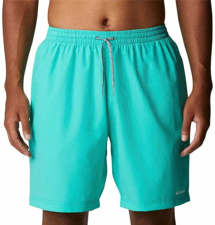 Columbia Summertide Shorts Men's XL Turquoise Stretch Drawstring Waist APP1276
