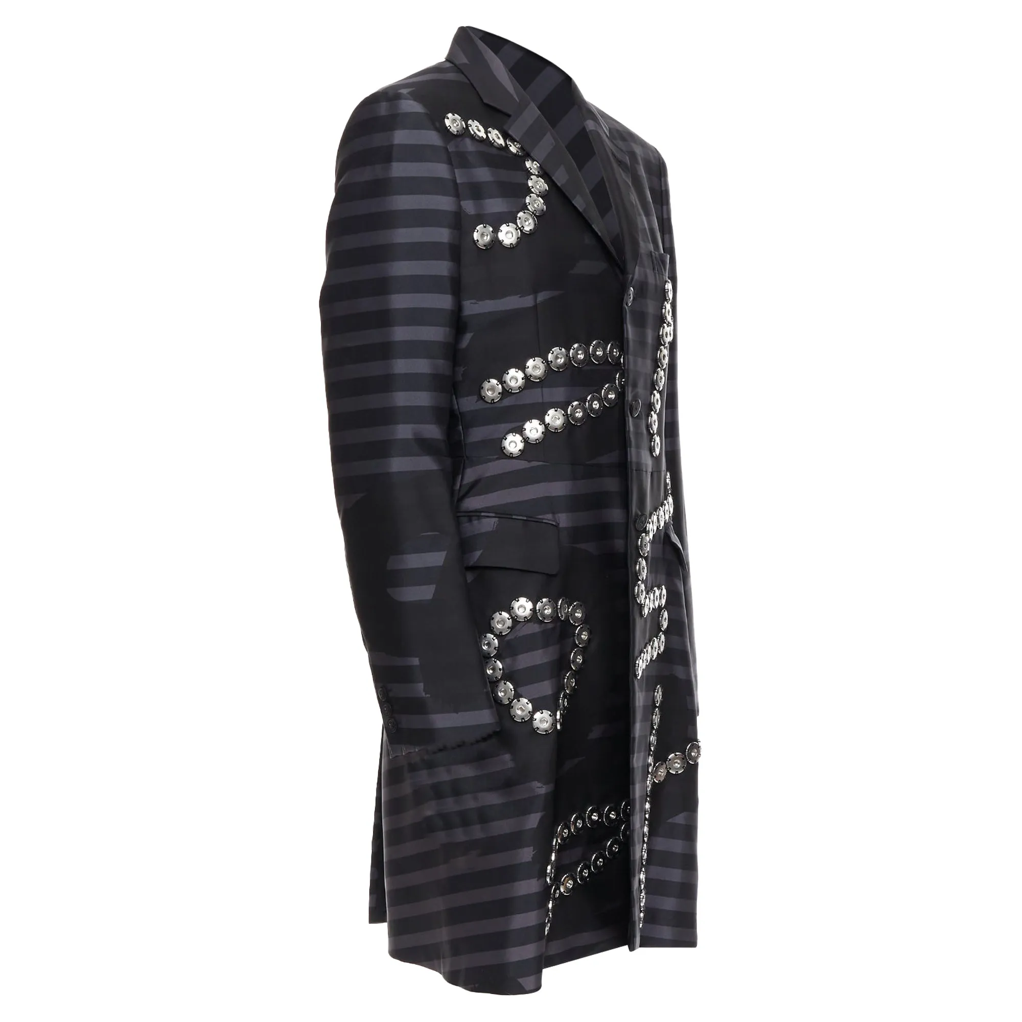 Comme Des Garcons Homme Plus Button Embellished Coat