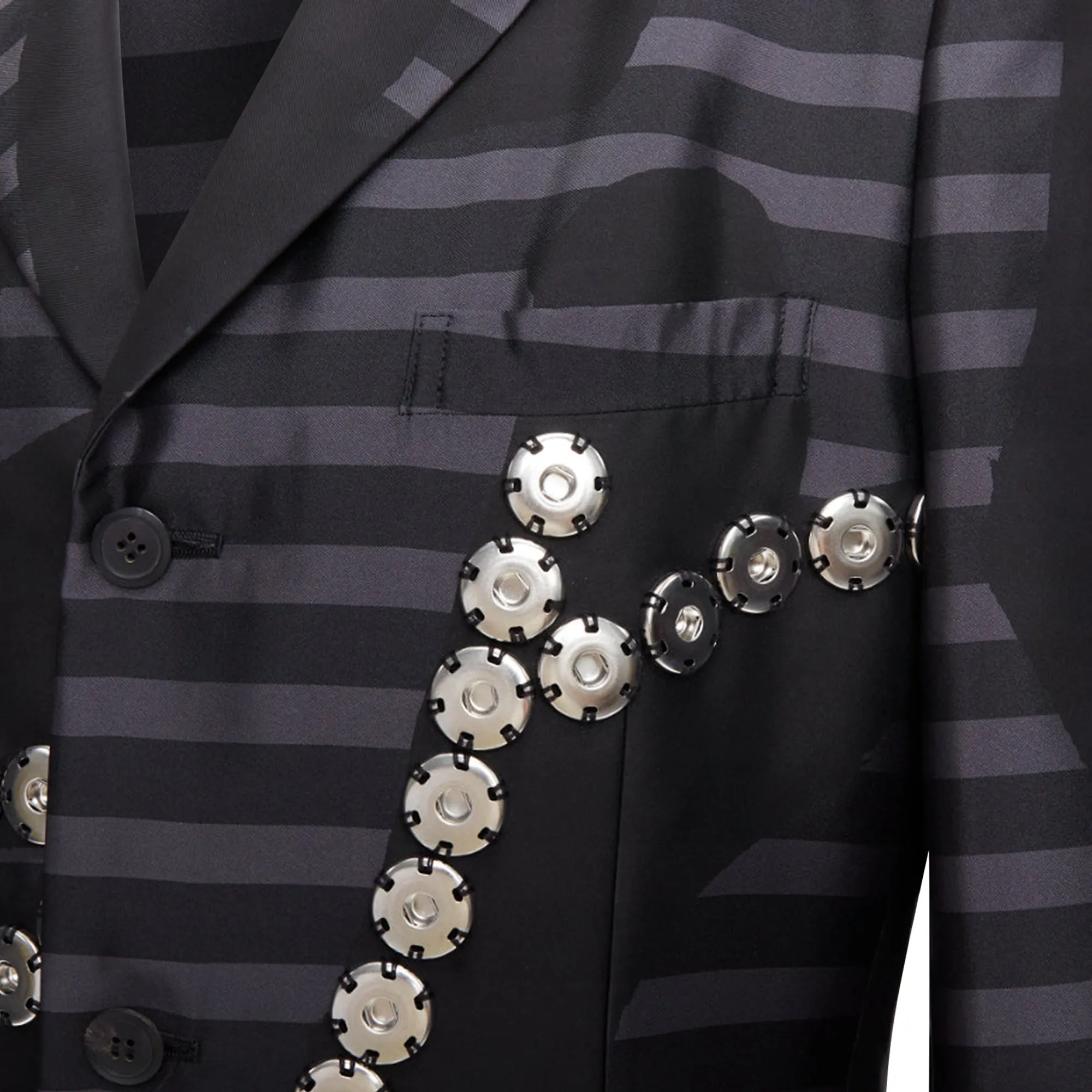 Comme Des Garcons Homme Plus Button Embellished Coat