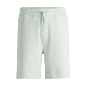 Cotton-terry regular-fit shorts with logo badge