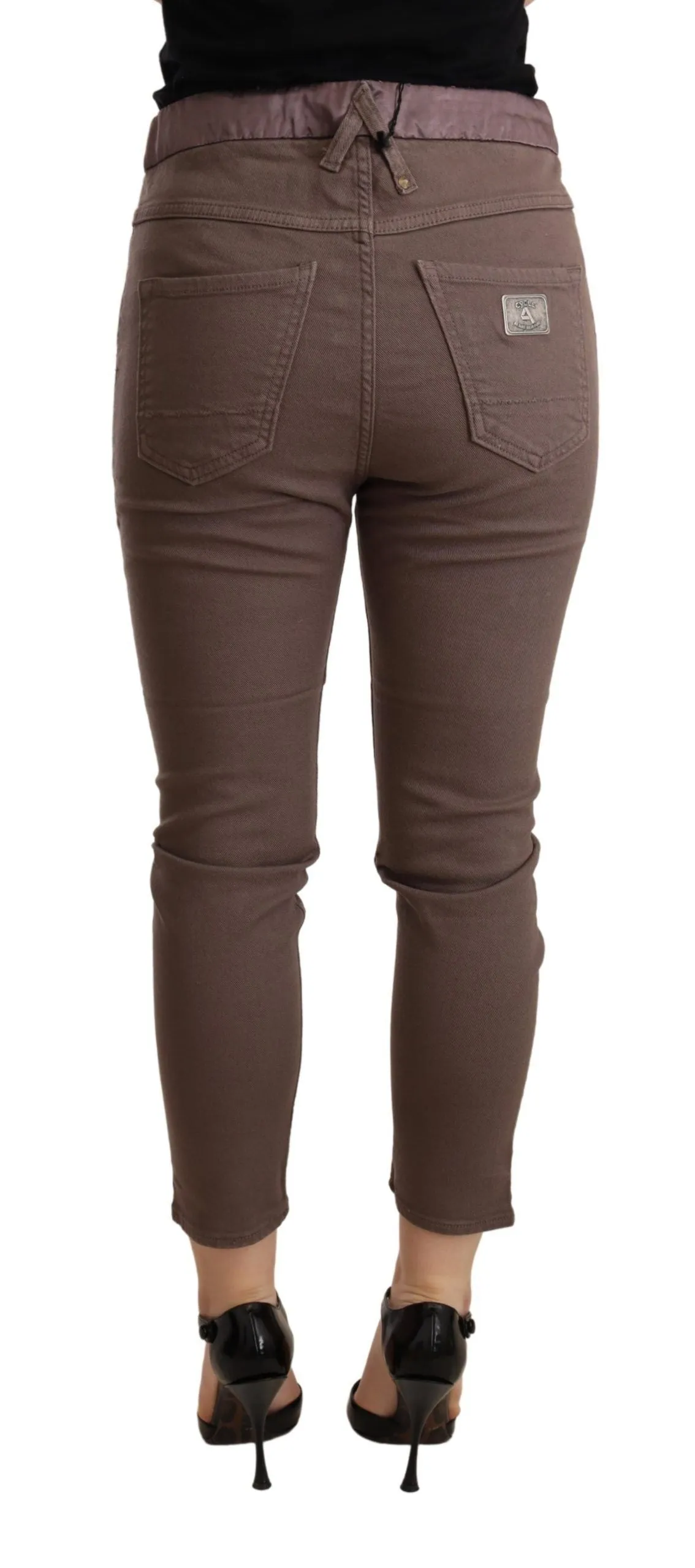 CYCLE  Mid Waist Cropped Skinny Stretch Women's Trouser