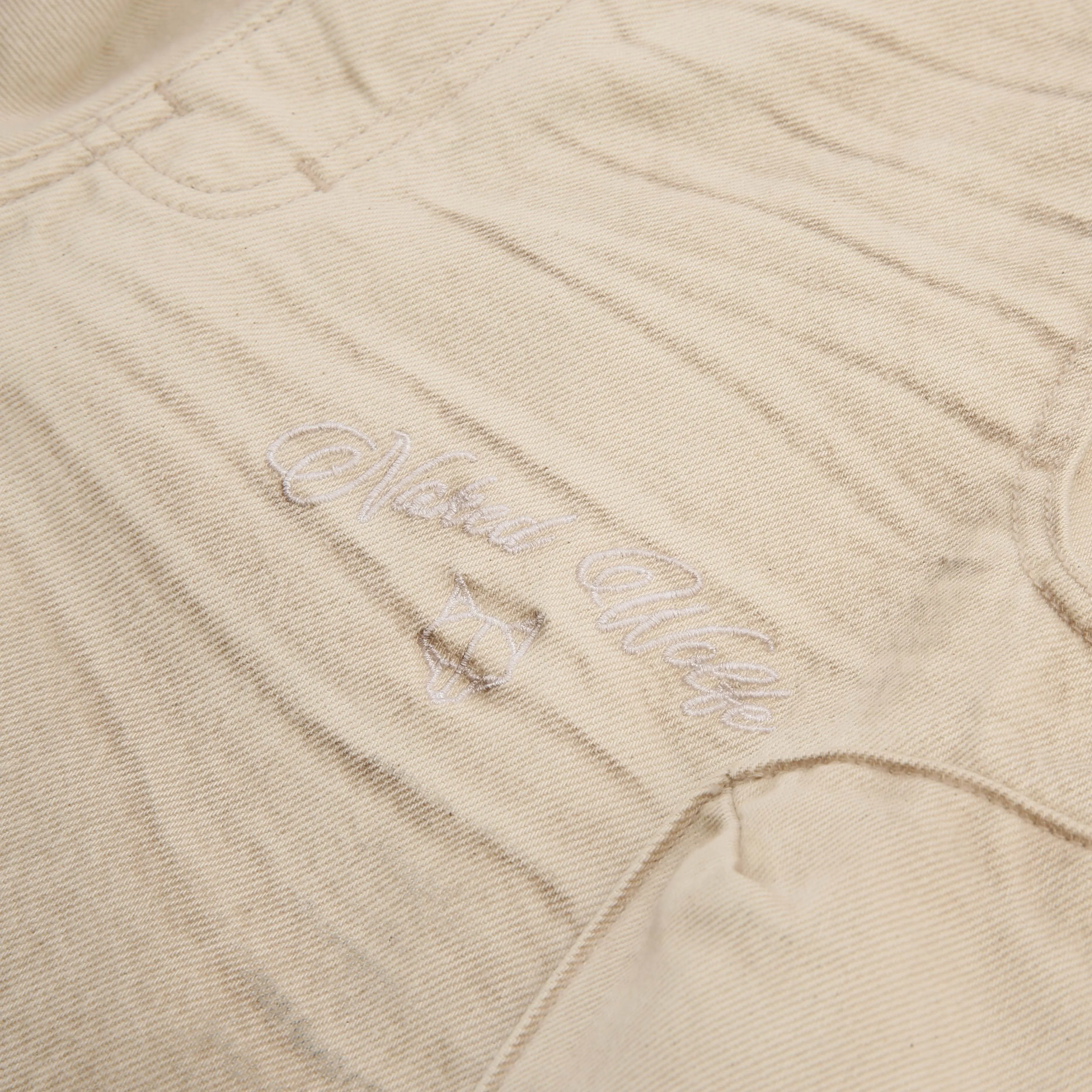 Denim Cargo Shorts Vintage Natural