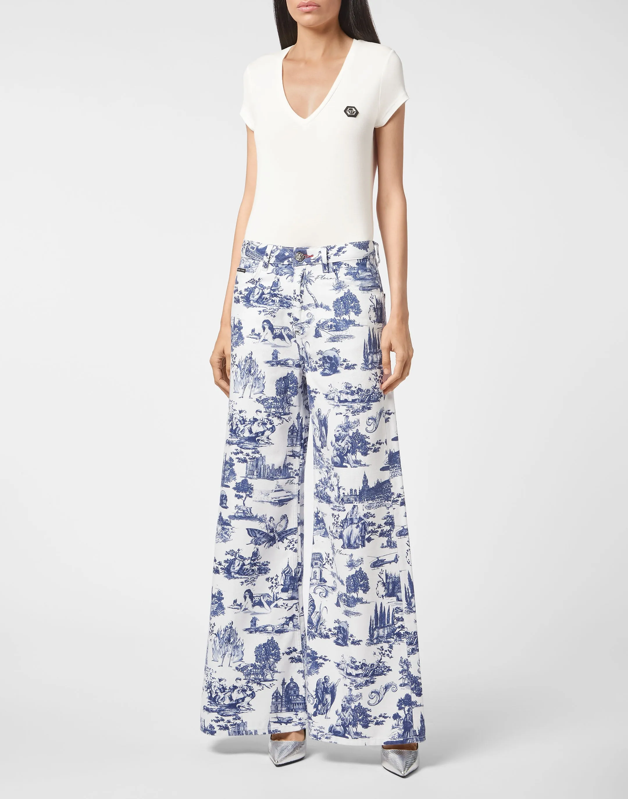 Denim Mykonos Fit Print En PLEIN air