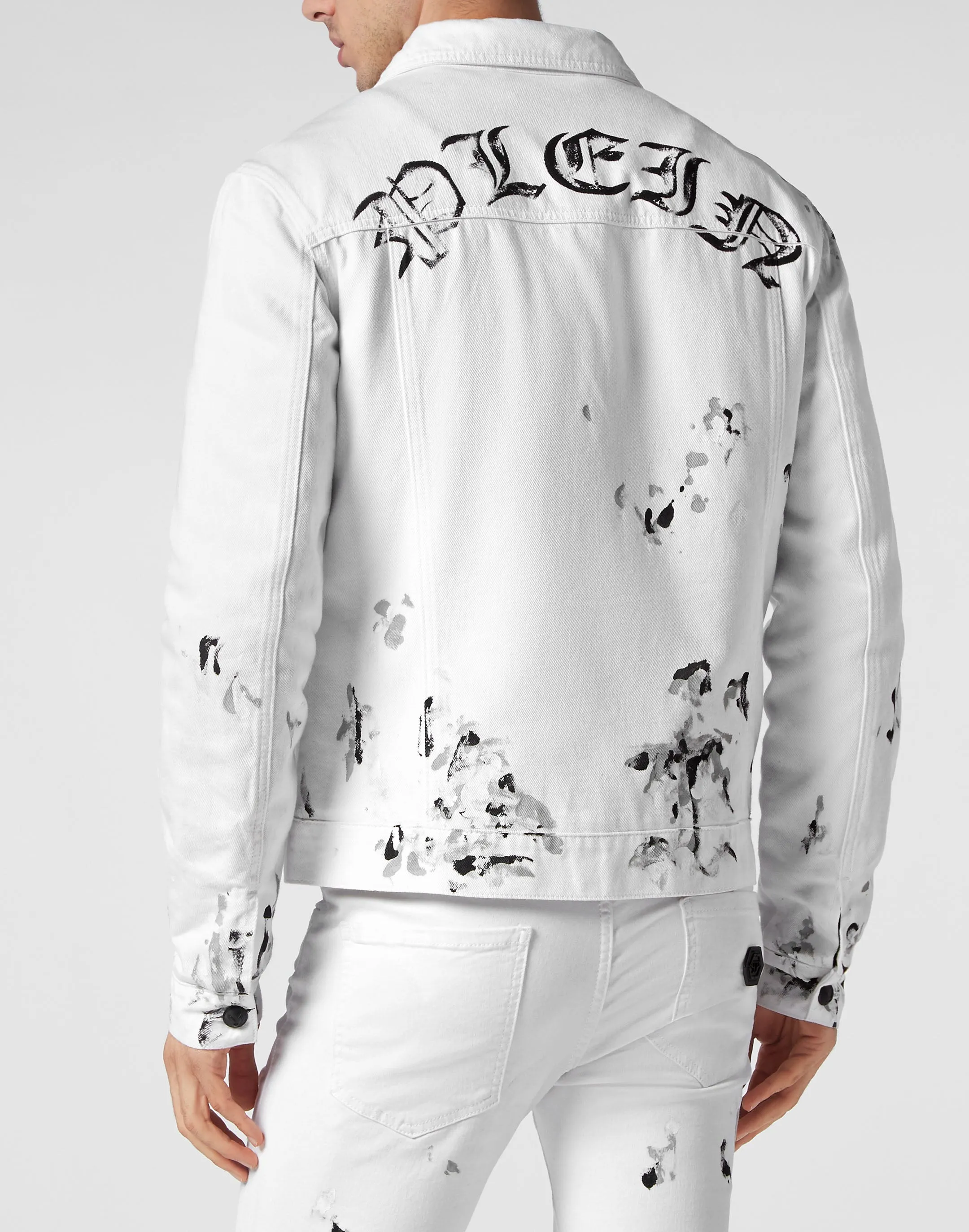 Denim Zip Jacket Dripping