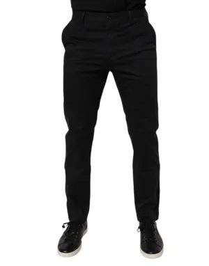 Dolce & Gabbana Cotton Stretch Skinny Dress Formal Men's Pants (Pre-Owned)