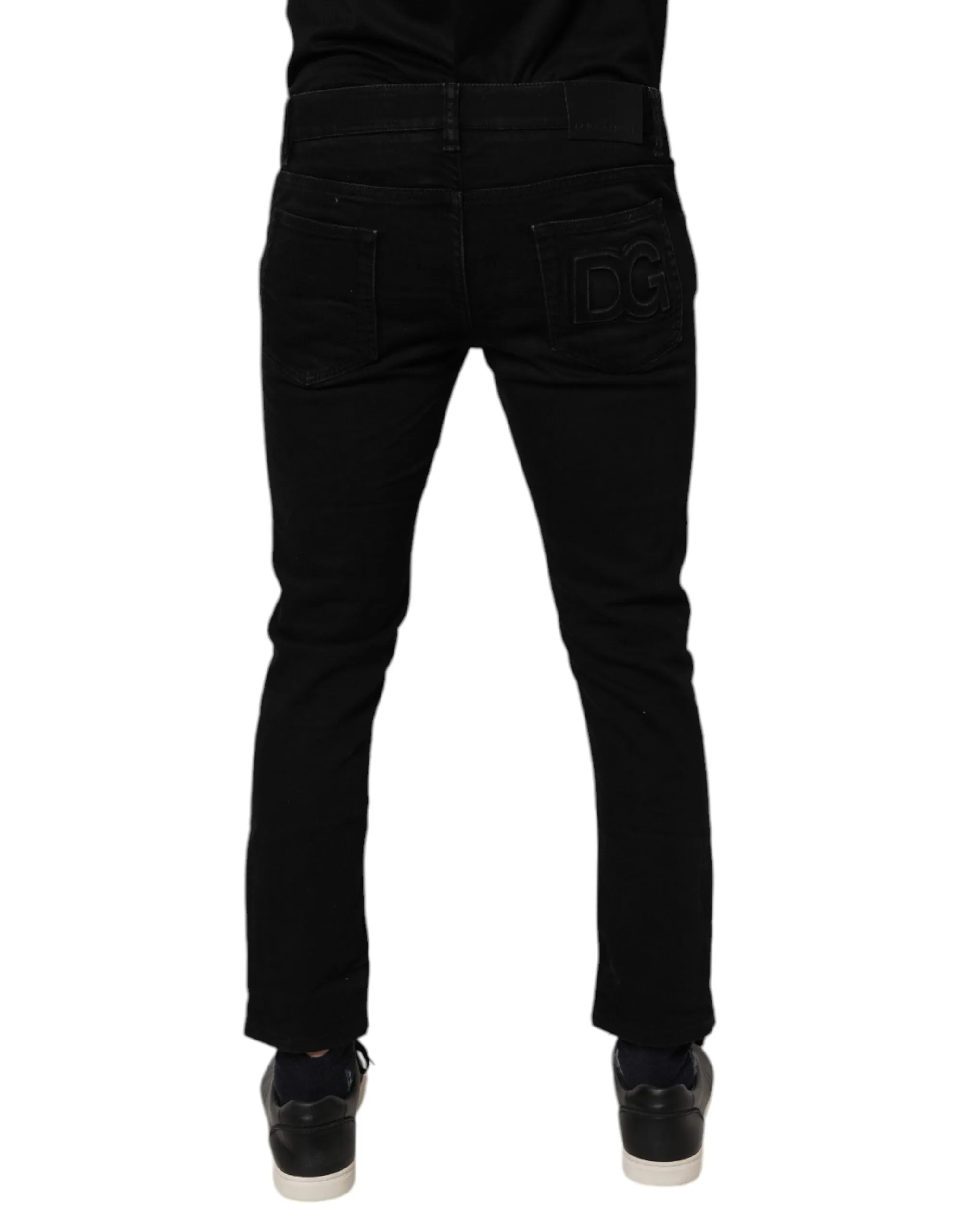 Dolce & Gabbana Cotton Stretch Skinny Men blue Men's Jeans (Pre-Owned)