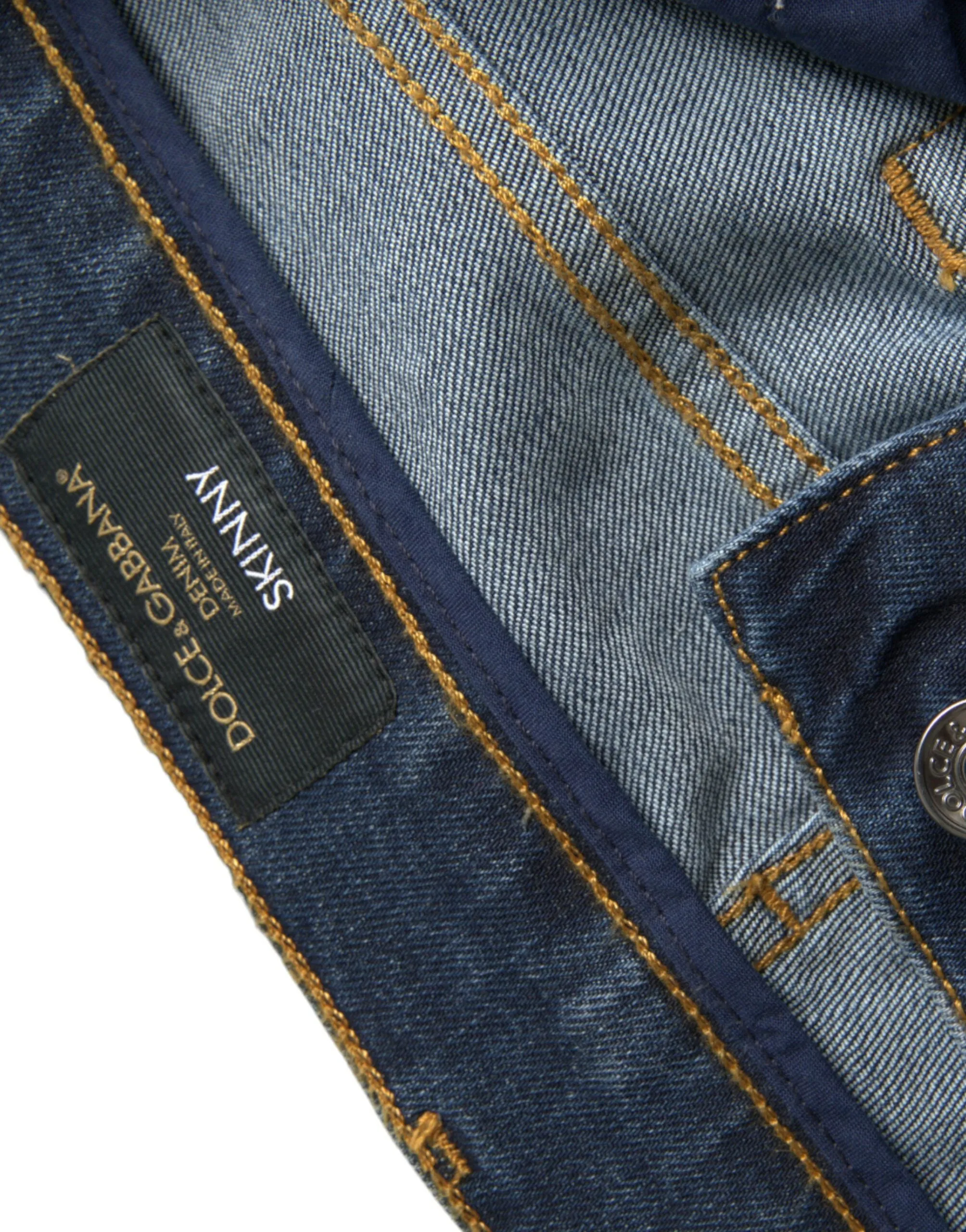 Dolce & Gabbana Distressed Cotton Skinny Men's Jeans