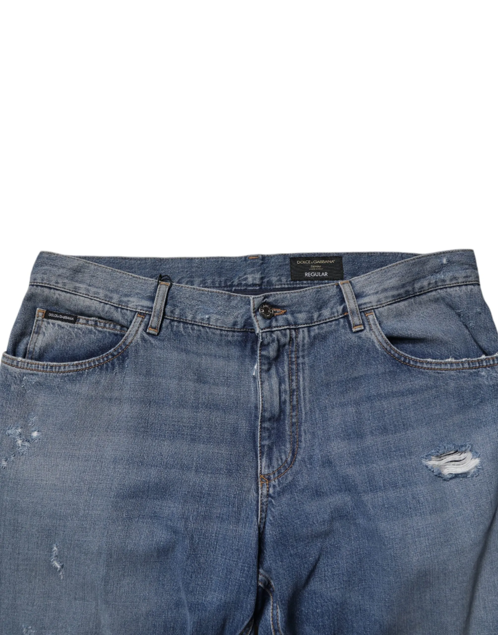 Dolce & Gabbana Tatte Cotton Straight Men's Jeans