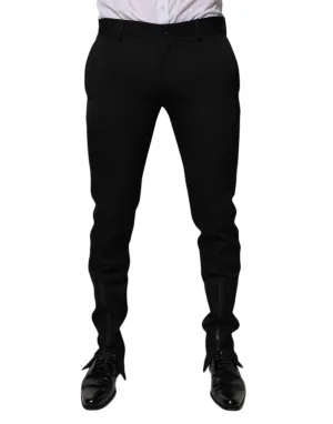 Dolce & Gabbana Wool Tape Formal Dress Men's Pants