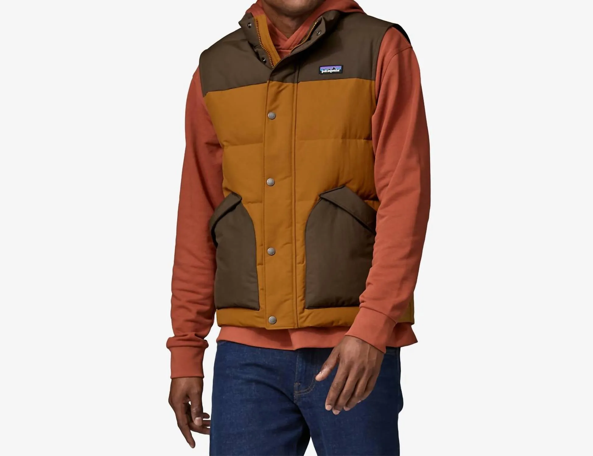 Downdrift Vest In Shelter Brown