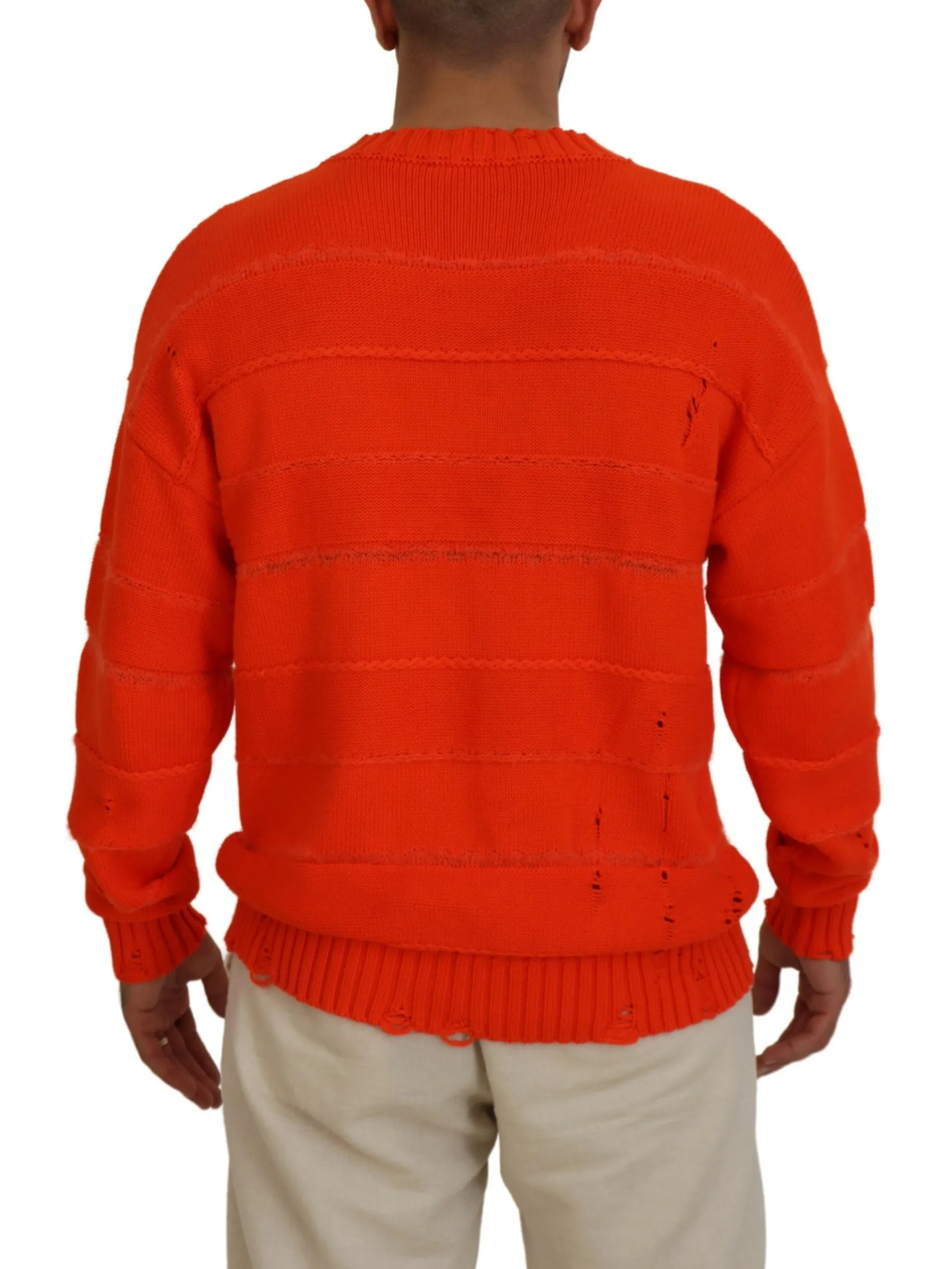 Dsquared² Cotton Long Sleeves Men Pullover Men's Sweater (Pre-Owned)