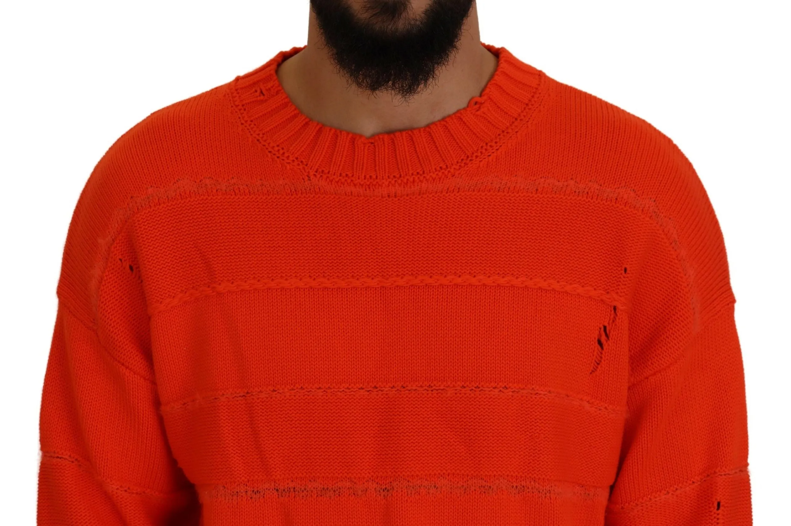 Dsquared² Cotton Long Sleeves Men Pullover Men's Sweater (Pre-Owned)