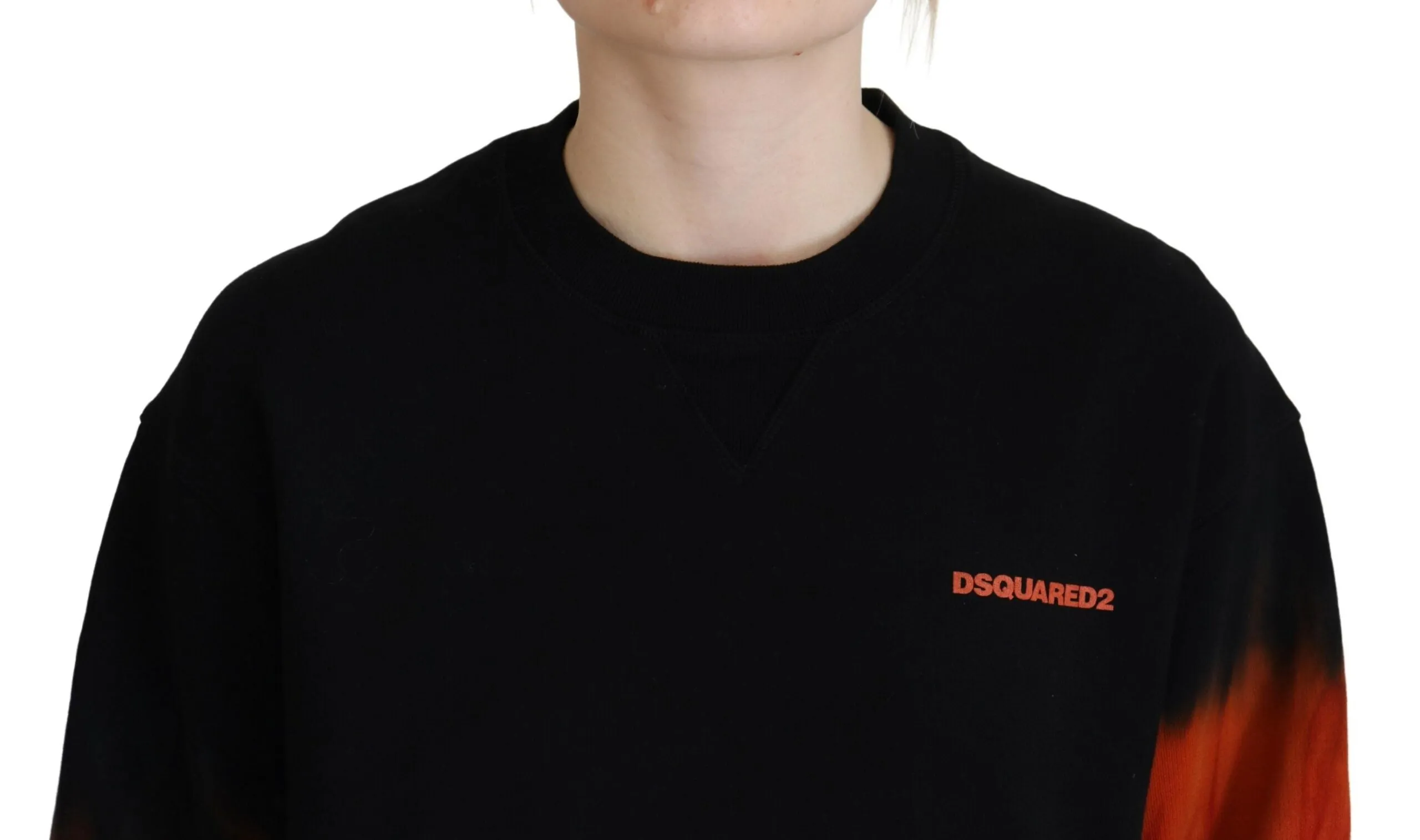 Dsquared² Tie Dye Logo Print Women Long Sleeve Women's Sweater (Pre-Owned)