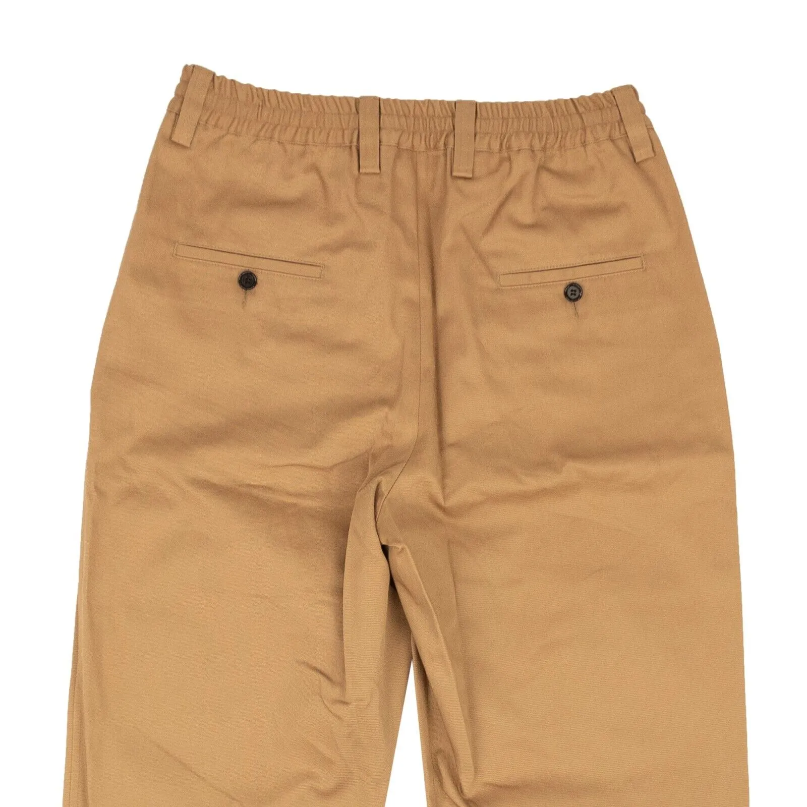 Earth Brown Cotton Elasticated Waistband Trousers