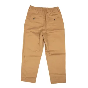 Earth Brown Cotton Elasticated Waistband Trousers