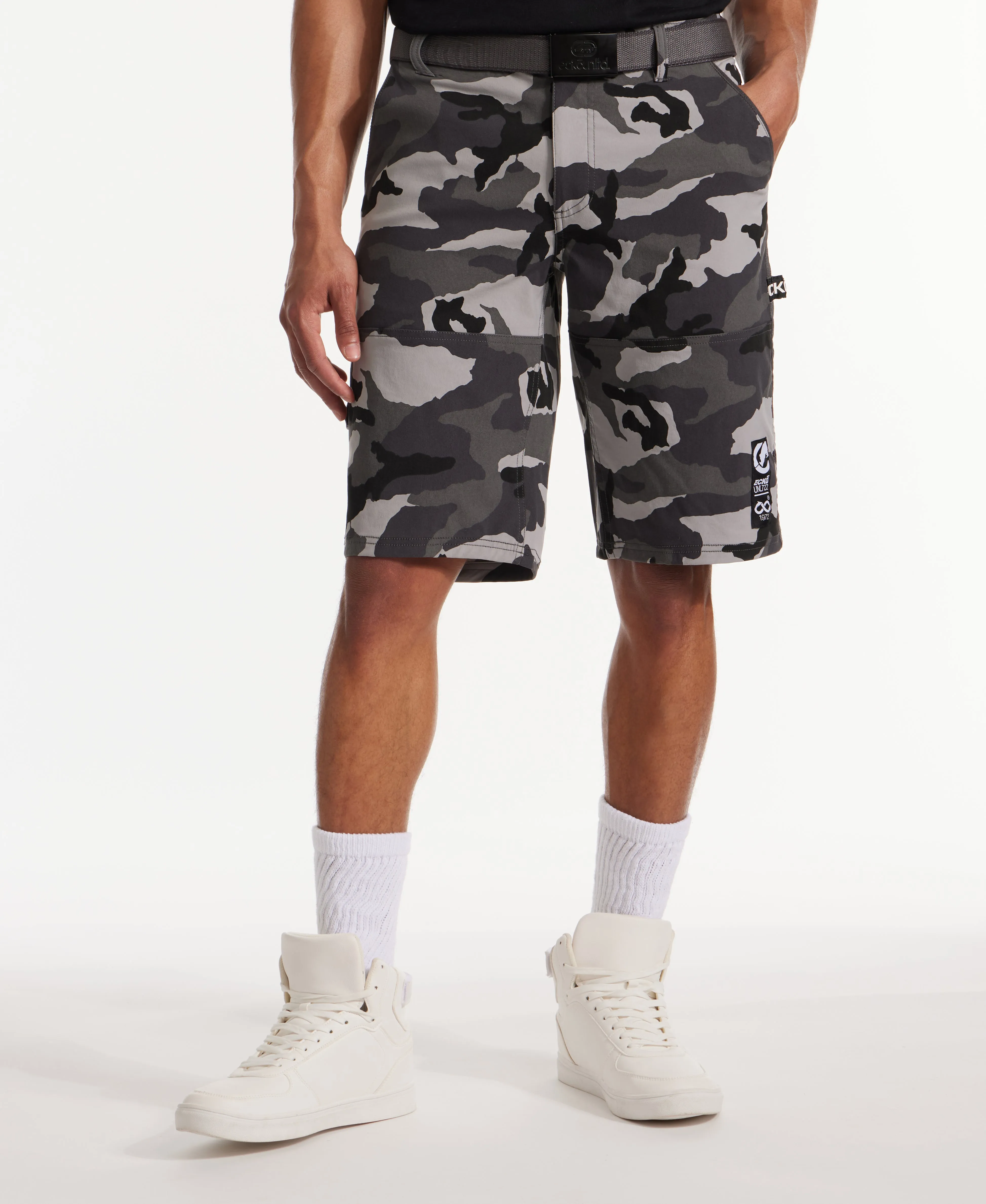 Ecko Unltd. Keep Tabs on Belted Cargo Short