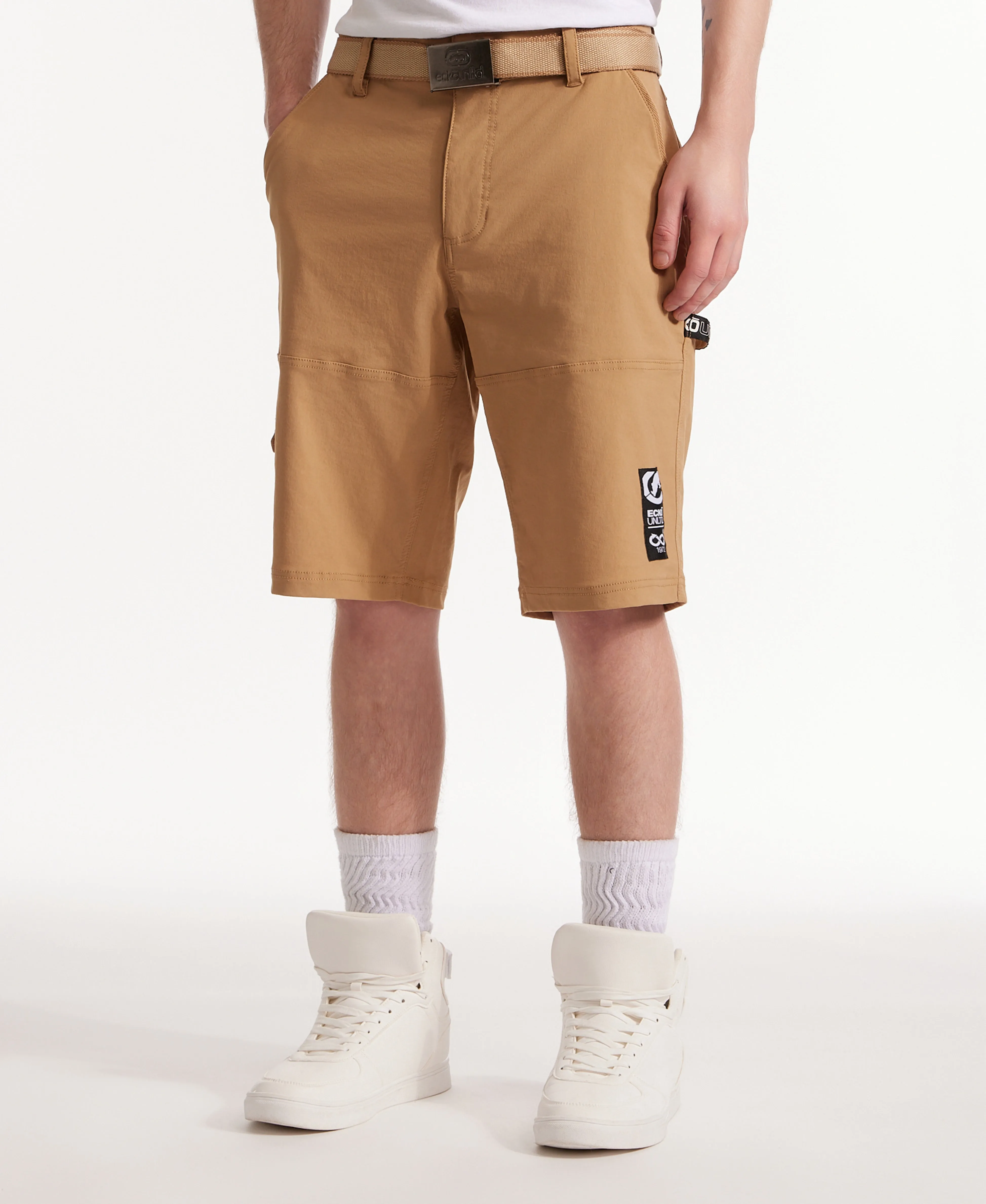 Ecko Unltd. Keep Tabs on Belted Cargo Short