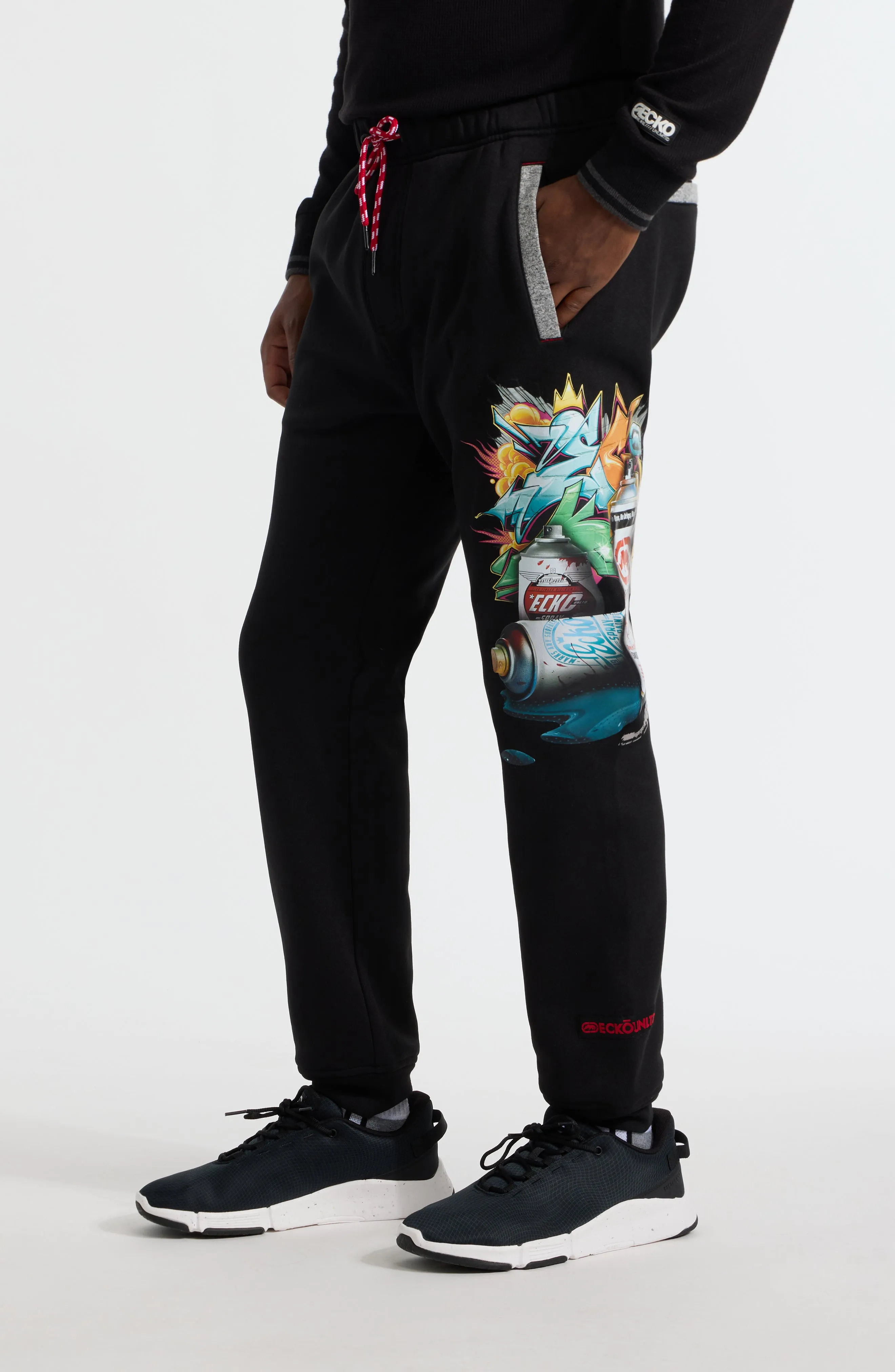 Ecko Unltd. Men's Spray Town Down Jogger