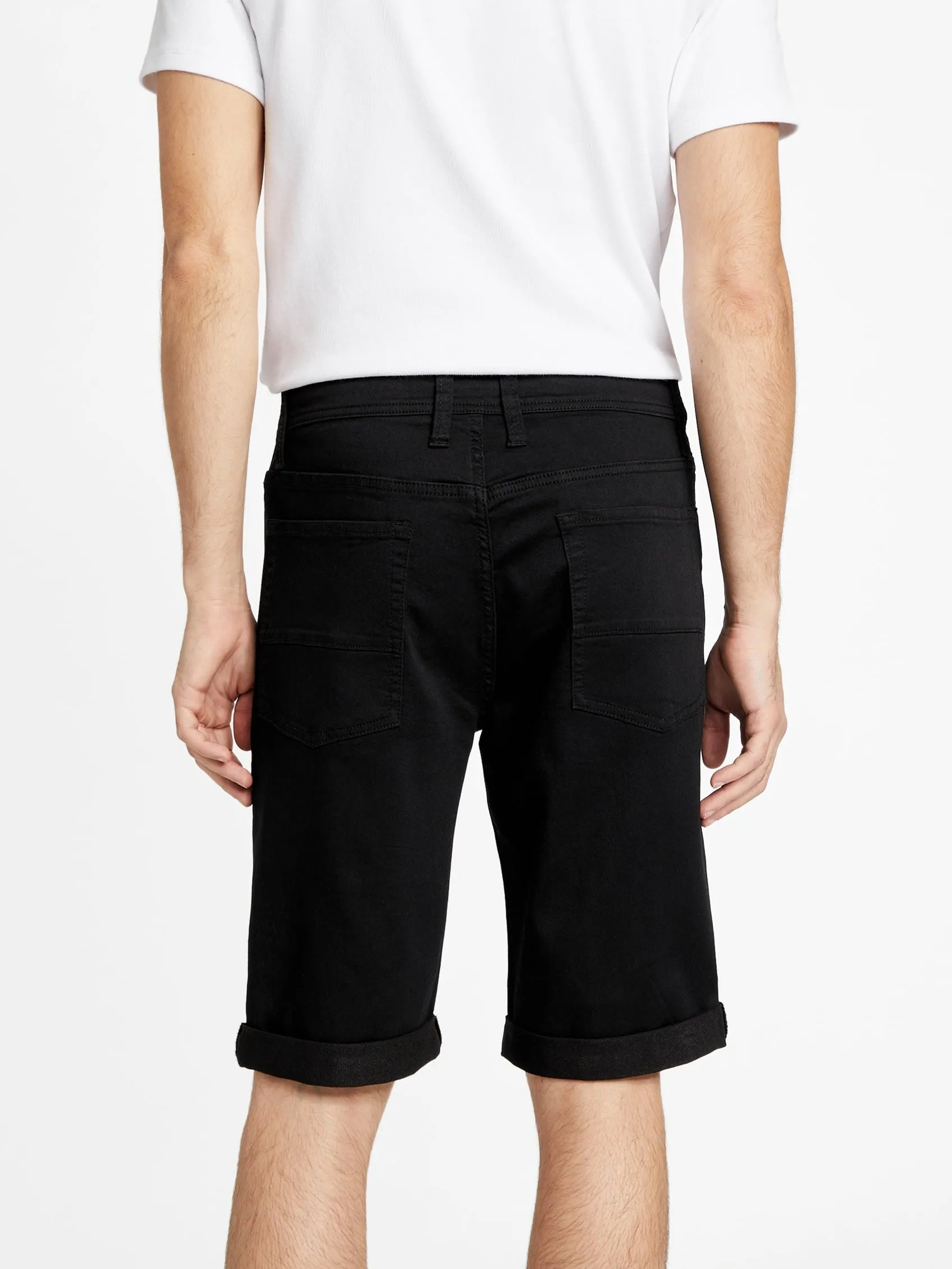 Eco Kyler Logo-Tape Denim Shorts