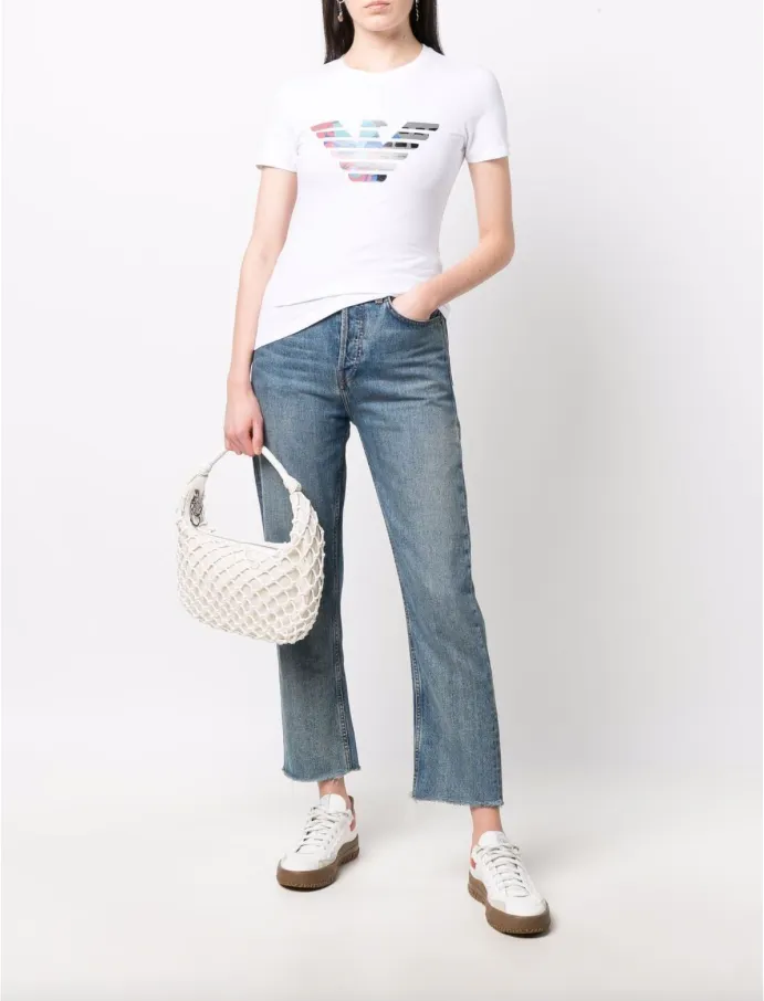Emporio Armani Patterned Oversize Eagle T-shirt