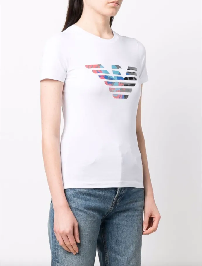 Emporio Armani Patterned Oversize Eagle T-shirt