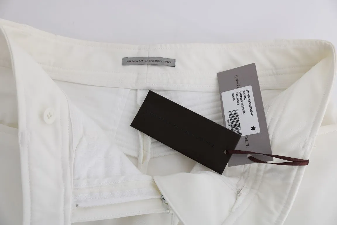 Ermanno Scervino Chic  Slim Fit Cotton Women's Pants