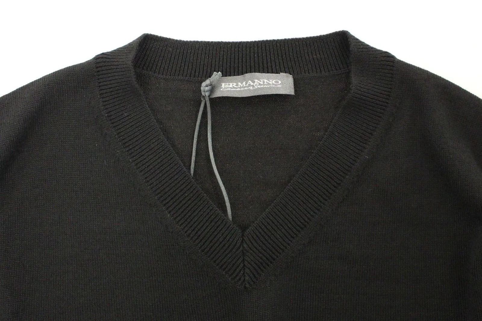 Ermanno Scervino  Wool Blend V-neck Pullover Men's Sweater